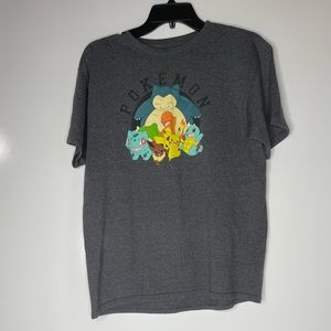 Pokemon Shirt Boys Size XL Short Sleeve Dark Gray Graphic T-shirt.